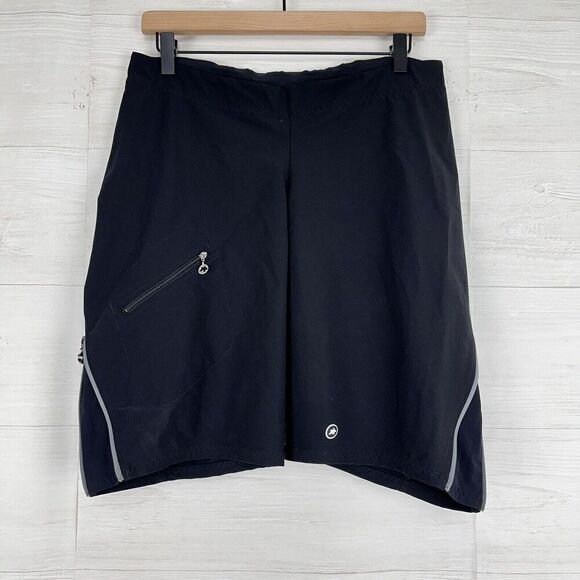 Assos Rally Cargo Cycling Shorts Women XL Black Mountain Bike Side Zip Off Road - Picture 5 of 15